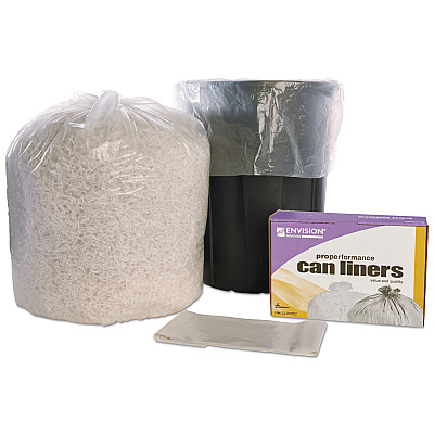 AbilityOne 8105015171347, SKILCRAFT Trash Can Liner - High-Density, 60 gal, 14 mic, 38" x 60", Natural, 200/Box