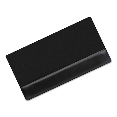 Kelly Computer Supply Soft Backed Keyboard Wrist Rest, 19 x 10, Black (KCS02306)