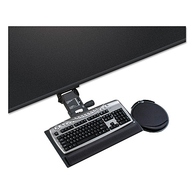 Kelly Computer Supply Leverless Lift N Lock Keyboard Tray, 19w x 10d, Black (KCS69575)