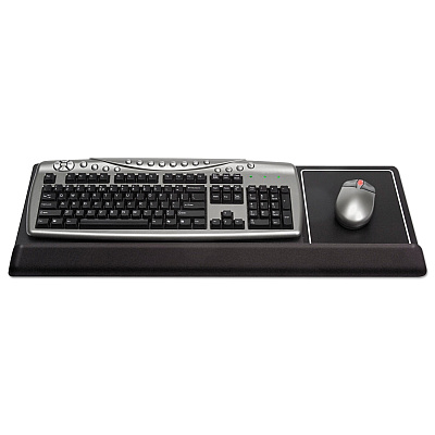 Kelly Computer Supply Extended Keyboard Wrist Rest, 27 x 11, Black (KCS52306)