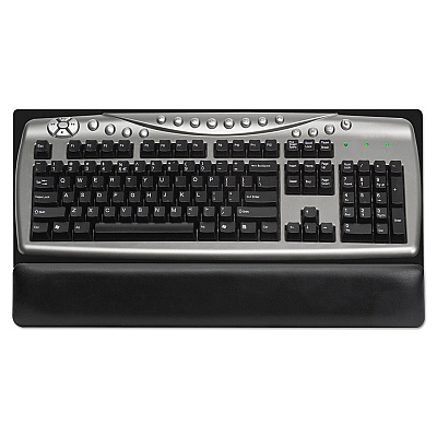 Kelly Computer Supply Soft Backed Keyboard Wrist Rest, 19 x 10, Black (KCS02306)