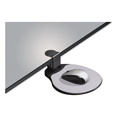 Kelly Computer Supply Clamp On Mouse Platform, 7.75 x 8, Black (KCS10405)