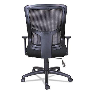 Alera Elusion II Series Mesh Mid-Back Swivel/Tilt Chair, Supports Up to 275 lb, 18.11" to 21.77" Seat Height, Black (ALEELT4214B)