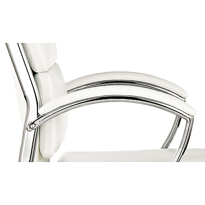 Neratoli Series Replacement Arm Pads for Alera Neratoli Series Chairs, Faux Leather, 1.77 x 15.15 x 0.59, White, 2/Set (ALENRAP06)
