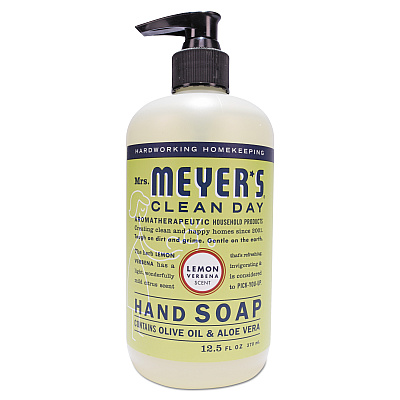 Mrs. Meyer's Clean Day Liquid Hand Soap, Lemon Scent, 12.5 oz, 6/Carton (SJN373205)
