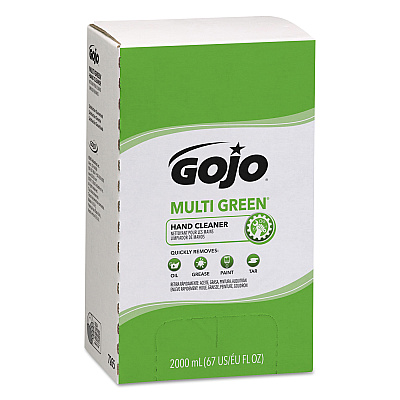 GOJO MULTI GREEN Hand Cleaner Refill, Citrus Scent, 2,000 mL, 4/Carton (GOJ7265)