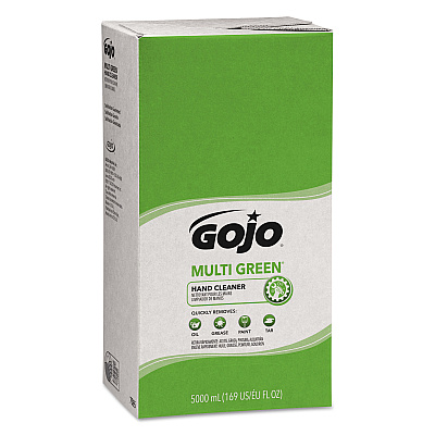 GOJO MULTI GREEN Hand Cleaner Refill, Citrus Scent, 5,000 mL, 2/Carton (GOJ7565)