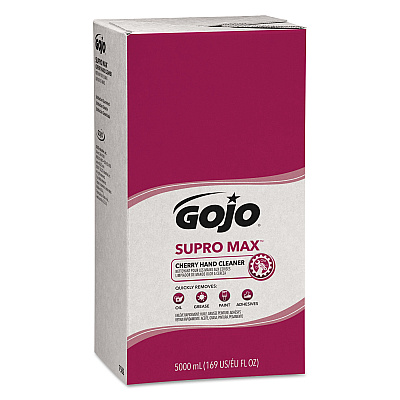 GOJO SUPRO MAX Hand Cleaner Refill, Cherry Scent, 5,000 mL, 2/Carton (GOJ758202)