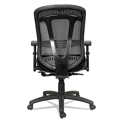Alera Eon Series Multifunction Mid-Back Cushioned Mesh Chair, Supports Up to 275 lb, 18.11" to 21.37" Seat Height, Black (ALEEN4217)