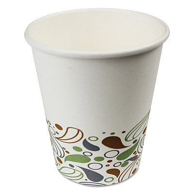 Boardwalk Deerfield Printed Paper Hot Cups, 8 oz, 50 Cups/Sleeve, 20 Sleeves/Carton (BWKDEER8HCUP)