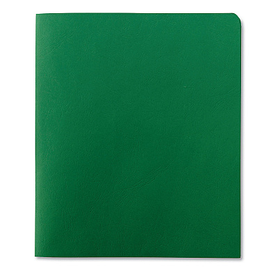 Smead Two-Pocket Folder, Textured Paper, 100-Sheet Capacity, 11 x 8.5, Green, 25/Box (SMD87855)