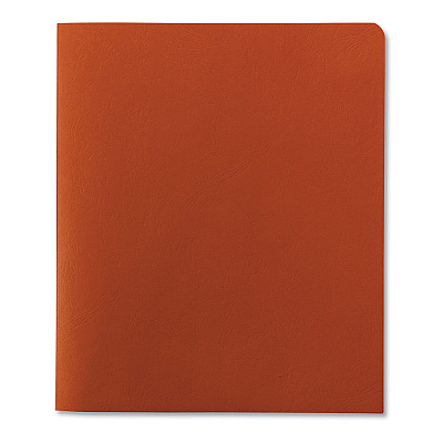 Smead Two-Pocket Folder, Textured Paper, 100-Sheet Capacity, 11 x 8.5, Orange, 25/Box (SMD87858)