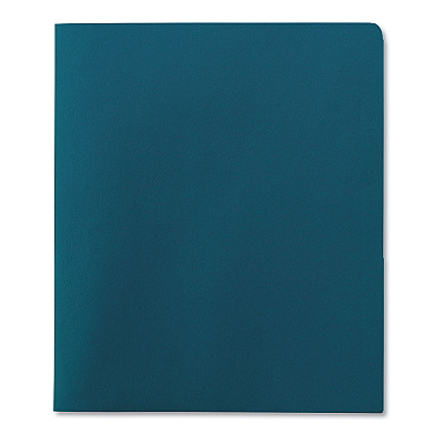 Smead Two-Pocket Folder, Textured Paper, 100-Sheet Capacity, 11 x 8.5, Teal, 25/Box (SMD87867)