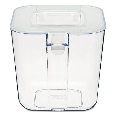 deflecto Stackable Caddy Organizer, Small, Plastic, 4.33 x 4 x 4.38, White (DEF29101CR)