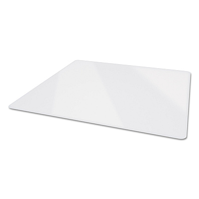 deflecto Premium Glass All Day Use Chair Mat - All Floor Types, 44 x 50, Rectangular, Clear (DEFCMG70434450)