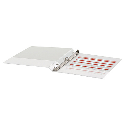 Office Impressions Economy Round Ring View Binder, 3 Rings, 0.5" Capacity, 11 x 8.5, White (82232)