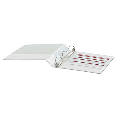 Universal Economy Round Ring View Binder, 3 Rings, 1.5" Capacity, 11 x 8.5, White (UNV20972)