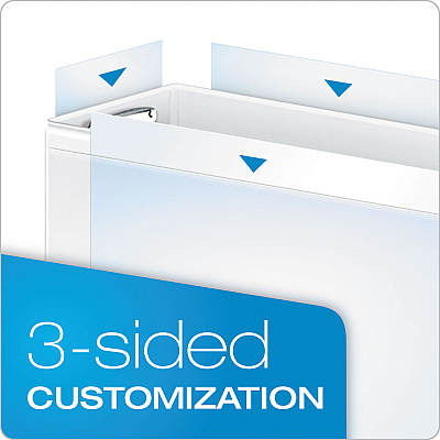 Cardinal Premier Easy Open ClearVue Locking Slant-D Ring Binder, 3 Rings, 3" Capacity, 11 x 8.5, Black (CRD10331)