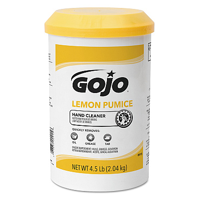 GOJO Pumice Hand Cleaner, Lemon Scent, 4.5 lb, 6/Carton (GOJ0915)
