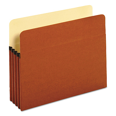 Universal Redrope Expanding File Pockets, 3.5" Expansion, Letter Size, Redrope, 25/box (UNV15343)