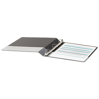 Universal Economy Non-View Round Ring Binder, 3 Rings, 1" Capacity, 11 x 8.5, Black (UNV31401)