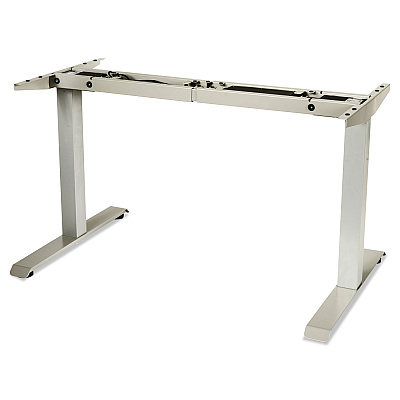 Alera AdaptivErgo Sit-Stand Two-Stage Electric Height-Adjustable Table Base, 48.06" x 24.35" x 27.5" to 47.2", Gray (ALEHT2SSG)