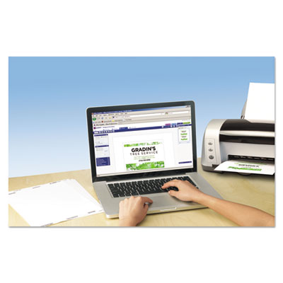 Avery Printable Postcards, Inkjet, 65 lb, 4.25 x 5.5, Textured Matte White, 120 Cards, 4 Cards/Sheet, 30 Sheets/Box (AVE3380)