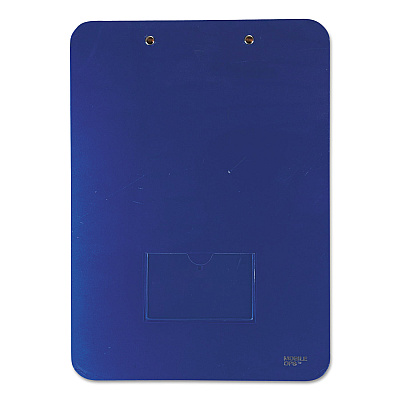 Mobile OPS Unbreakable Recycled Clipboard, 0.25" Clip Capacity, Holds 8.5 x 11 Sheets, Blue (BAU61623)