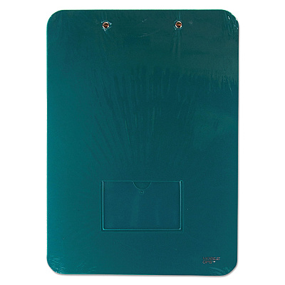 Mobile OPS Unbreakable Recycled Clipboard, 0.25" Clip Capacity, Holds 8.5 x 11 Sheets, Green (BAU61626)