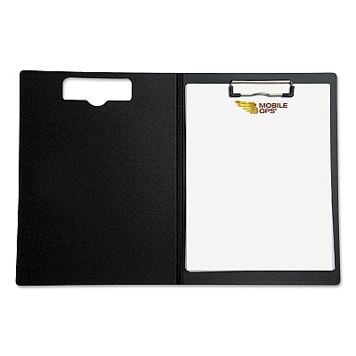 Mobile OPS Portfolio Clipboard with Low-Profile Clip, Portrait Orientation, 0.5" Clip Capacity, Holds 8.5 x 11 Sheets, Blue (BAU61633)