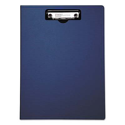 Mobile OPS Portfolio Clipboard with Low-Profile Clip, Portrait Orientation, 0.5" Clip Capacity, Holds 8.5 x 11 Sheets, Blue (BAU61633)