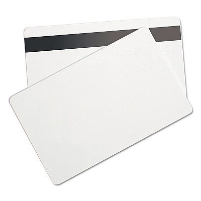 SICURIX Blank ID Card with Magnetic Strip, 2 1/8 x 3 3/8, White, 100/Pack (BAU80340)