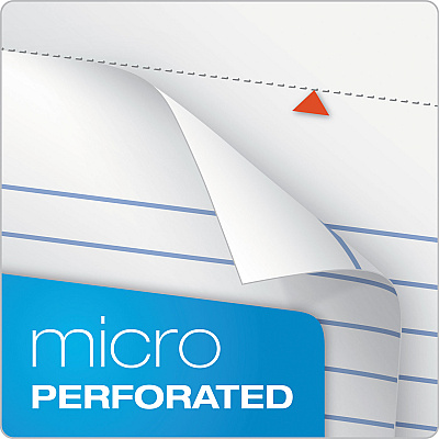 TOPS Docket Ruled Wirebound Pad with Cover, Wide/Legal Rule, Blue Cover, 70 White 8.5 x 11.75 Sheets (TOP63631)