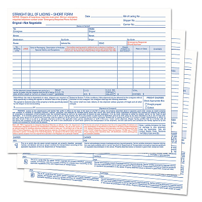 TOPS Hazardous Material Short Form, Three-Part Carbonless, 7 x 8.5, 250 Forms Total (TOPL3841)