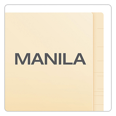 Pendaflex Manila Laminated End Tab Fastener Folders, 11-pt Manila, 0.75" Expansion, 2 Fasteners, Letter Size, Manila Exterior, 50/Box (PFX13160)