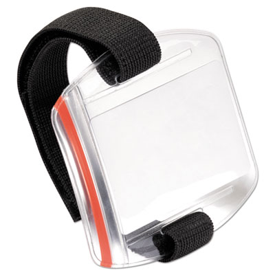 Durable Card Holder Outdoor Secure, Vertical, 3.42" x 2.12", Clear, 10/Box (DBL841419)