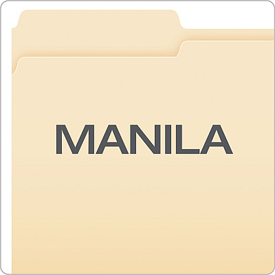Pendaflex Manila File Folders, 1/3-Cut Tabs: Assorted, Legal Size, 0.75" Expansion, Manila, 100/Box (PFX75313)