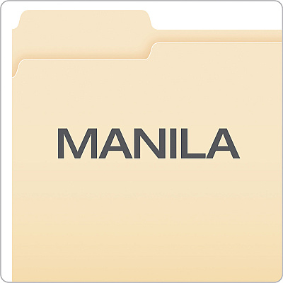 Pendaflex Manila File Folders, 1/3-Cut Tabs: Left Position, Letter Size, 0.75" Expansion, Manila, 100/Box (PFX752131)