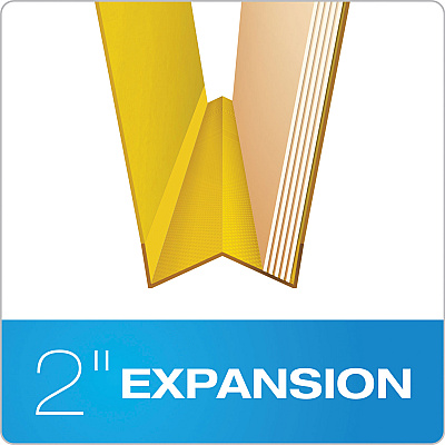 Pendaflex Hanging-Style Personnel Folders, 5 Dividers with 1/5-Cut Tabs, Letter Size, 1/3-Cut Exterior Tabs, Yellow (PFXSER2YEL)