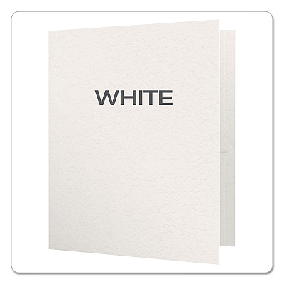 Oxford Twin-Pocket Folders with 3 Fasteners, 0.5" Capacity, 11 x 8.5, White, 25/Box (OXF57704)