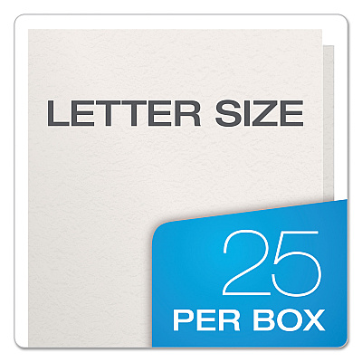 Oxford Twin-Pocket Folders with 3 Fasteners, 0.5" Capacity, 11 x 8.5, White, 25/Box (OXF57704)