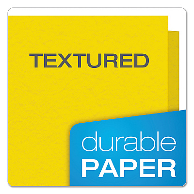 Pendaflex Colored File Folders, 1/3-Cut Tabs: Assorted, Letter Size, Yellow/Light Yellow, 100/Box (PFX15213YEL)