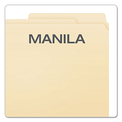 Pendaflex Divide It Up File Folder, 1/2-Cut Tabs: Assorted, Letter Size, 0.75" Expansion, Manila, 24/Pack (PFX10770)