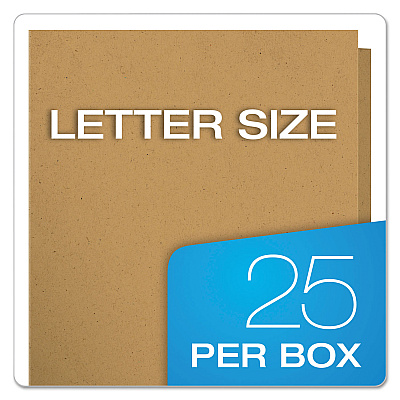 Earthwise by Oxford Recycled Paper Twin-Pocket Portfolio, 100-Sheet Capacity, 11 x 8.5, Assorted Colors, 25/Box (OXF78513)