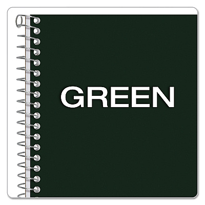 Earthwise by Oxford Recycled One-Subject Notebook, Narrow Rule, Green Cover, (80) 8 x 5 Sheets (TOP25400)