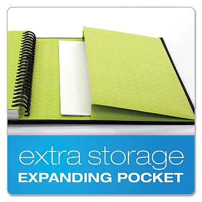 Oxford Idea Collective Professional Wirebound Hardcover Notebook, 1-Subject, Medium/College Rule, Black Cover, (80) 11 x 8.5 Sheets (TOP56895)