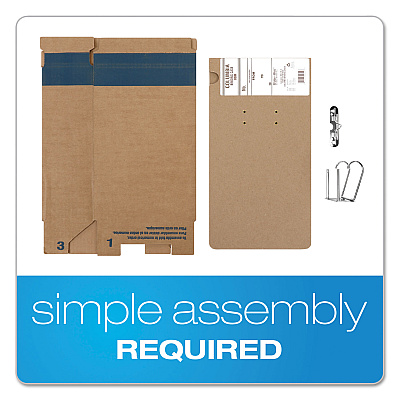 Globe-Weis COLUMBIA Recycled Binding Cases, 2 Rings, 3.13" Capacity, 11 x 8.5, Kraft (GLWB50H)