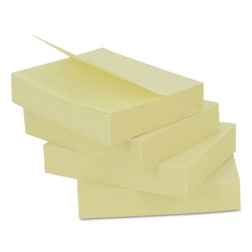 Universal Self-Stick Note Pads, 3" x 3", Yellow, 100 Sheets/Pad, 12 Pads/Pack (35668)