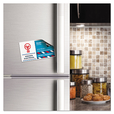 Avery Magnetic Business Cards, Inkjet, 2 x 3.5, White, 30 Cards, 10 Cards/Sheet, 3 Sheets/Pack (AVE8374)