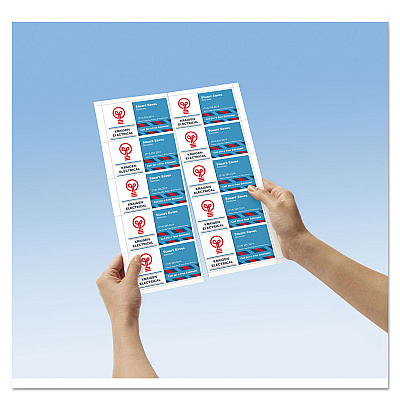 Avery Magnetic Business Cards, Inkjet, 2 x 3.5, White, 30 Cards, 10 Cards/Sheet, 3 Sheets/Pack (AVE8374)